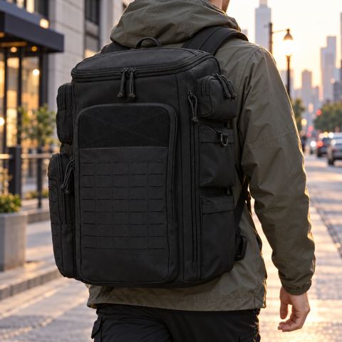 Forje Ruck on a city street