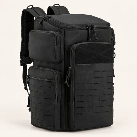 Forje Ruck 50L, front three quarter view
